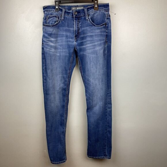 Buckle BKE Jeans Men's 30r 30x31 Blue Stonewash Mason Taper stretch comfort - Picture 1 of 11